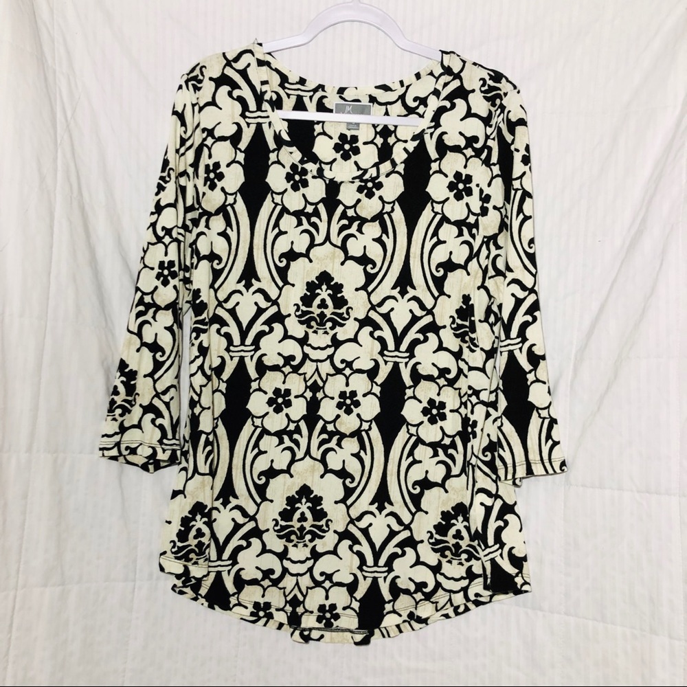 JM Collection printed top